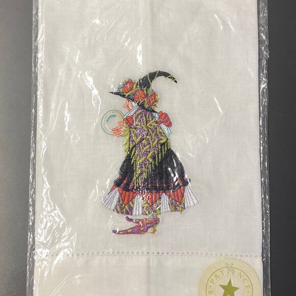 Patience Brewster Fortuna Witch Guest Tea Towel - Picture 1 of 5